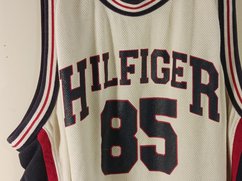 Tommy Hilfiger Sport Jersey Shirt Size Large & See Through Mesh Lot Vintage 90s gallery
