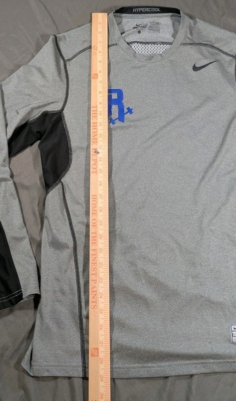 Nike Pro Combat Hypercool Mens Large Compression Shirt Dri Fit Gray 636151 gallery