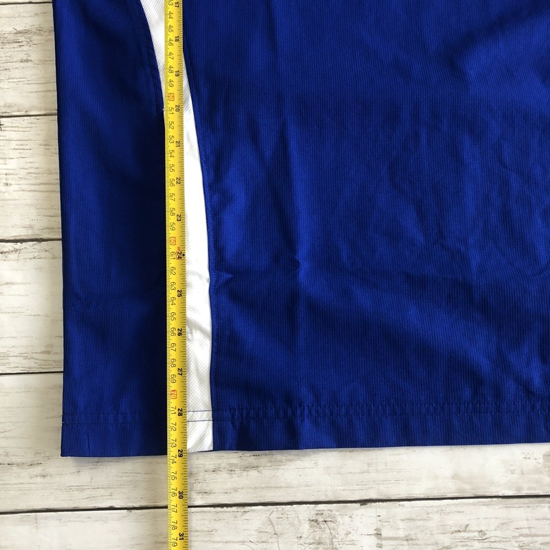 UNDER ARMOUR LOOSE Fit Men’s Blue/White 1/4 Zip Long Sleeve Pullover Size LG/G gallery