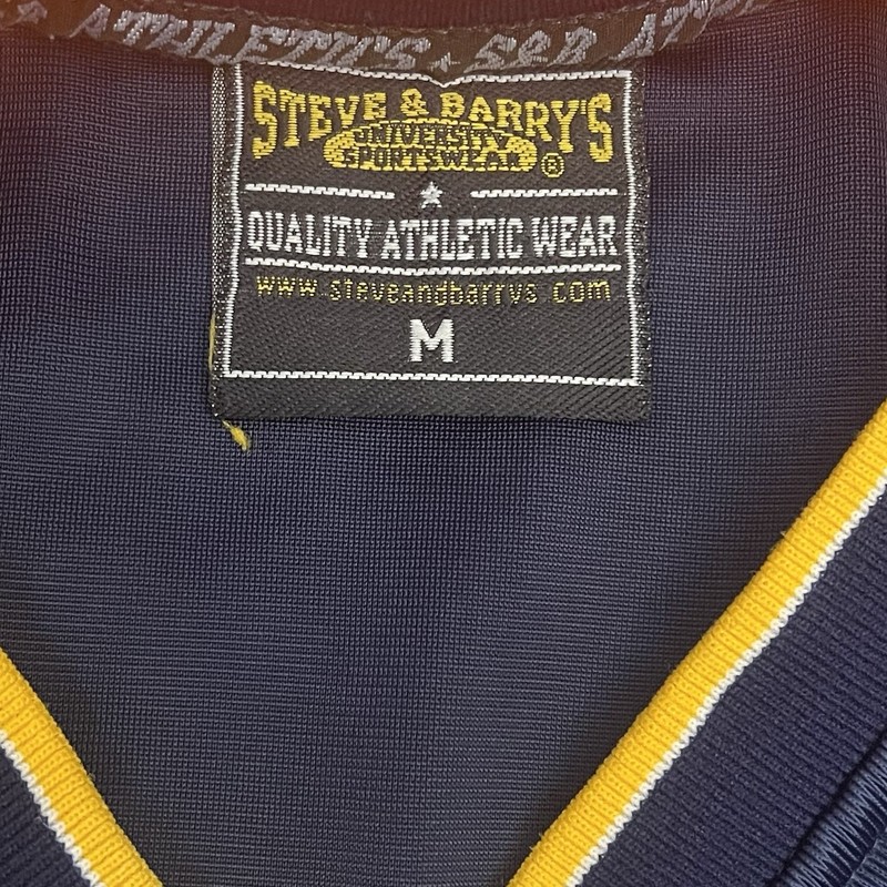Steve & Barry's Men's #2 Football Jersey Blue/Yellow M V-Neck Mesh Breathable gallery