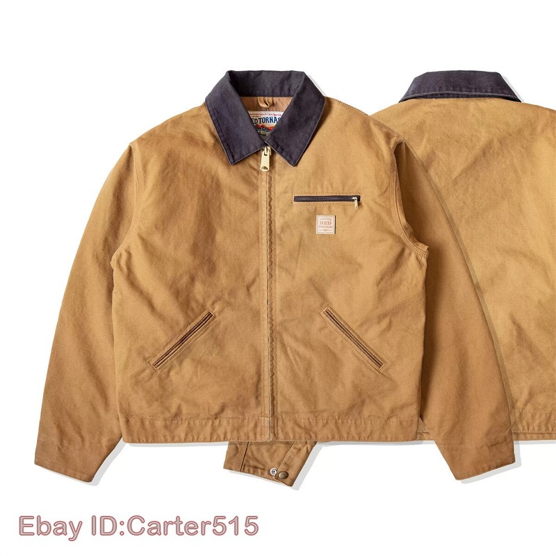 Jacket Men Casual Loose Fit American Classic Vintage Workwear Coats Retro Top gallery