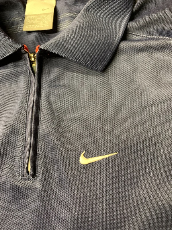 NIKE N-ATHLETIC ORIGINAL TRAINING MEN ZIP POLO SHIRT JERSEY SIZE S SMALL 36/38 gallery