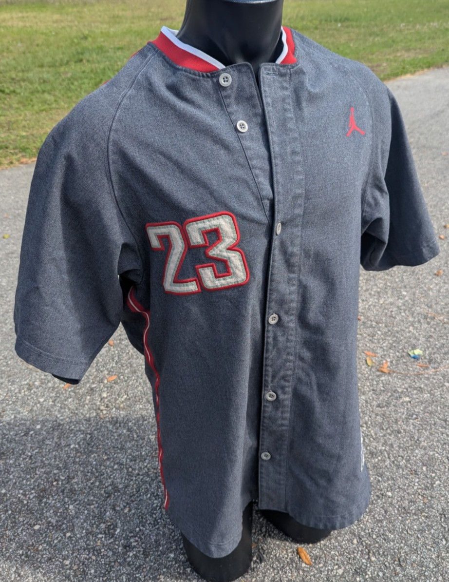 Air Jordan Embroidered 23 Jersey Shirt Men's Size Large gallery