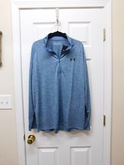 Under Armour Tech™ ½ Zip Long Sleeve Shirt-Blue-XL-1328495-NWT