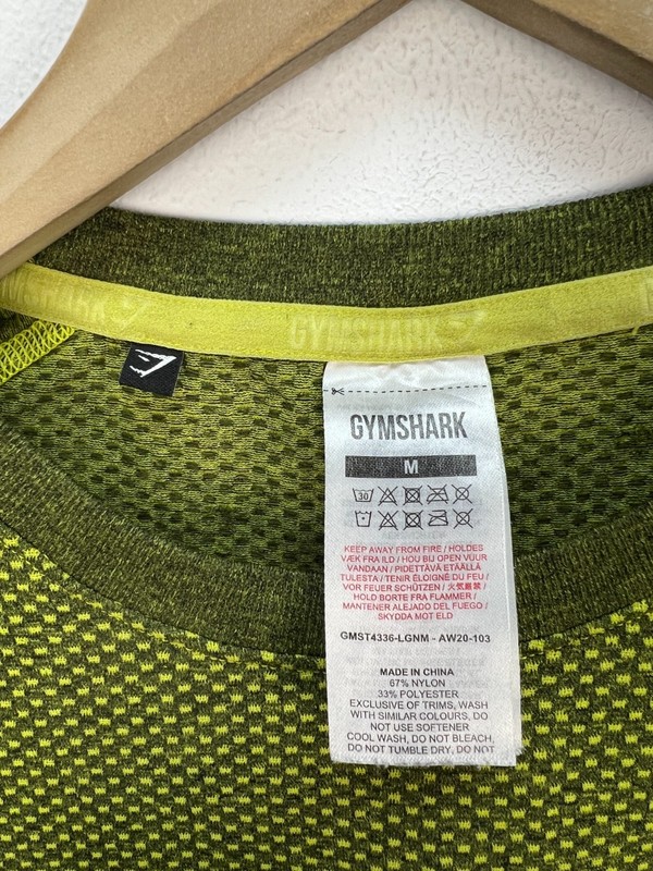 GYMSHARK DEVANT SEAMLESS Phantom Elite Shirt David Laid Men's Size M gallery