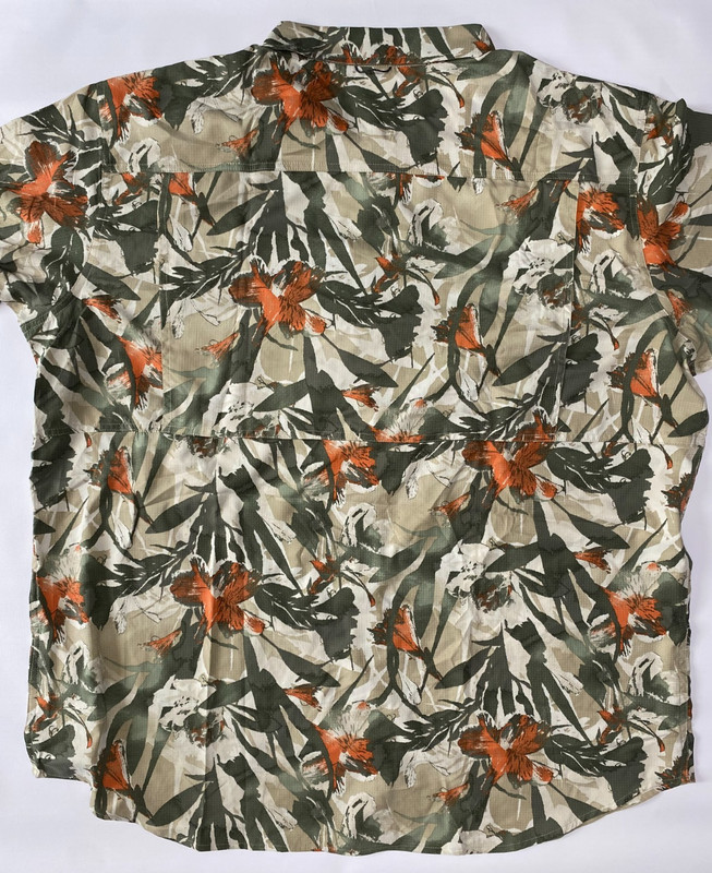 Columbia Silver Ridge Utility Lite Short Sleeve Shirt Green Floral 3XT gallery