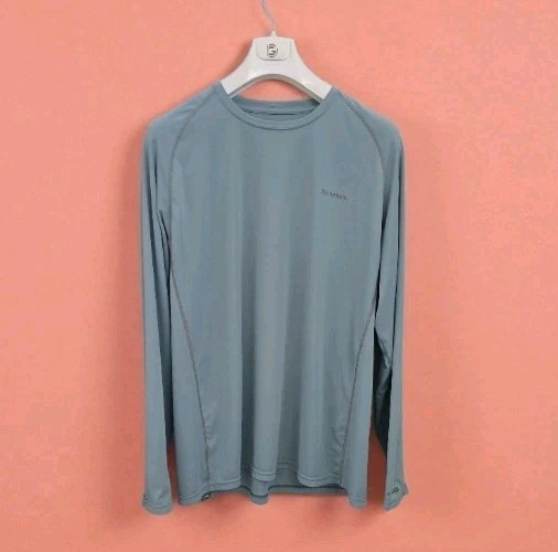 Simms Men's Solarflex UPF 50 Long Sleeve Fishing Shirt Pullover 2XL Excellent gallery