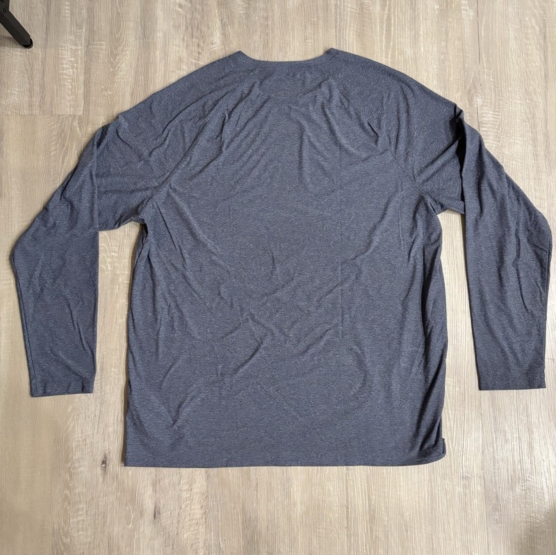 Rhone Reign Long Sleeve Soft Performance T-Shirt Blue Sweat-Wicking Size XXL 2XL gallery