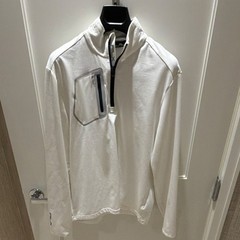 RLX Ralph Lauren White Solid 1/4 Zip Pullover Mock Neck Men’s M Golf