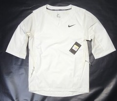 NIKE Men’s Team 3/4 Sleeve White Hot Baseball Jacket Size S 897383-100