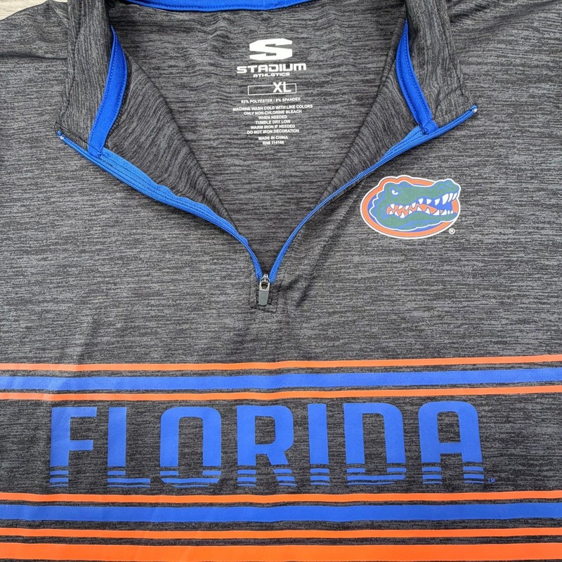 Stadium Athletics Florida Gators 1/4 Zip Pullover Shirt Men's XL gallery