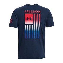 Under Armour 1377056 Men’s UA Freedom Flag Gradient T-Shirt, Academy, Small