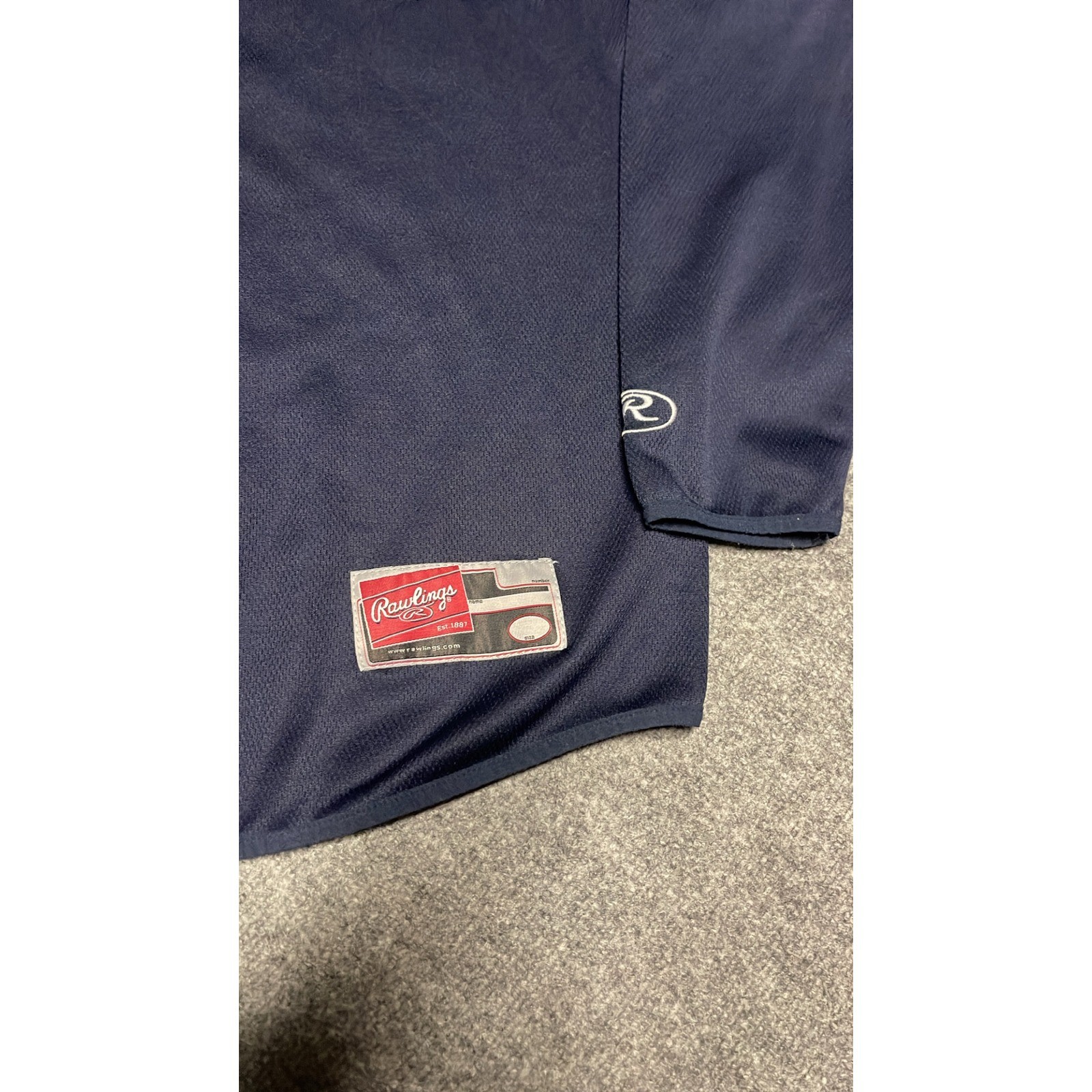 Rawlings Michigan Wolverines Vintage Mens Medium Navy Blue Long Sleeve Training gallery