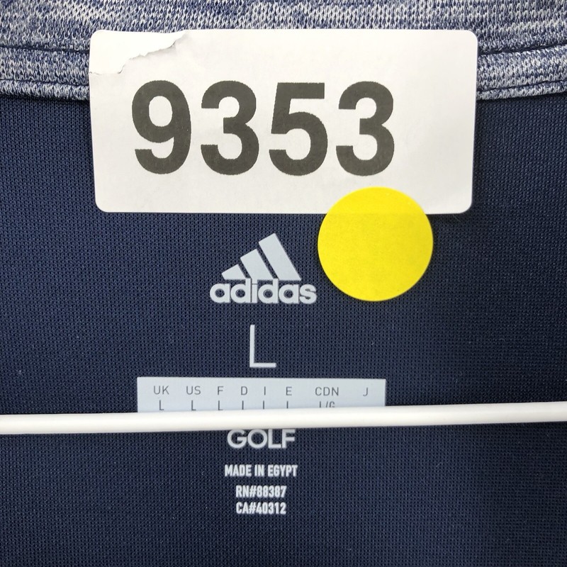 Adidas Golf 1/4 Zip Pullover Sweatshirt Long Sleeve Men’s Large Navy Blue 9353 gallery