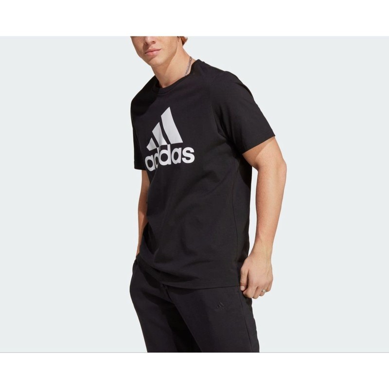 adidas American-style Retro Casual Sports Short Sleeve T-Shirt for Men, Black gallery