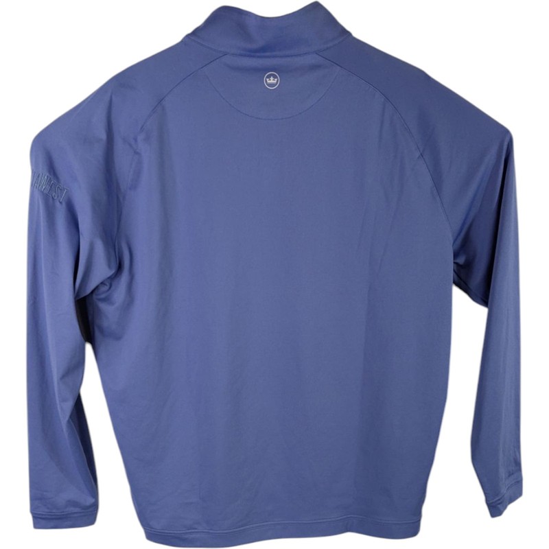 Peter Millar Forge Golf Pullover Viawest Real Estate 1/4 Zip Large Blue gallery