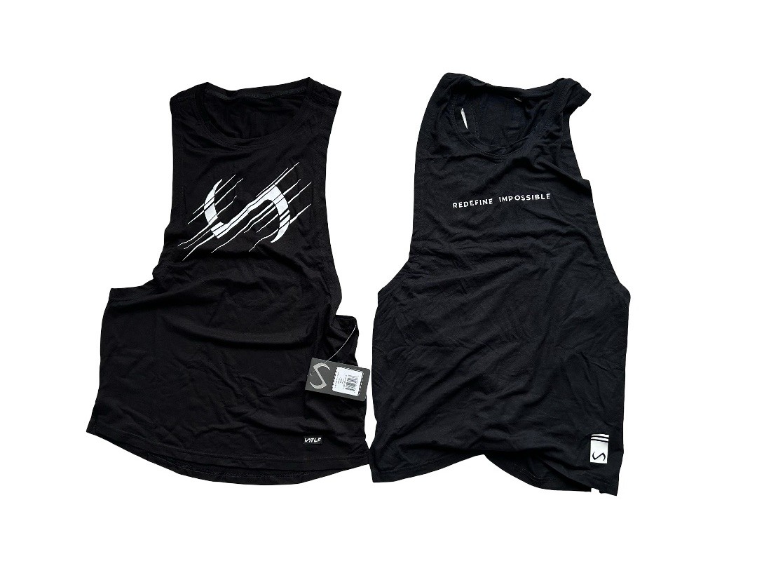 TLF Take Life Further Men’s Drop Tank Tops Stringers Gym Tee Lot Of 2 S Small gallery