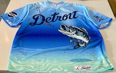 Detroit Tigers Austin Meadows 22 Jersey Fishing XX Large Lake Sinclair Pepsi