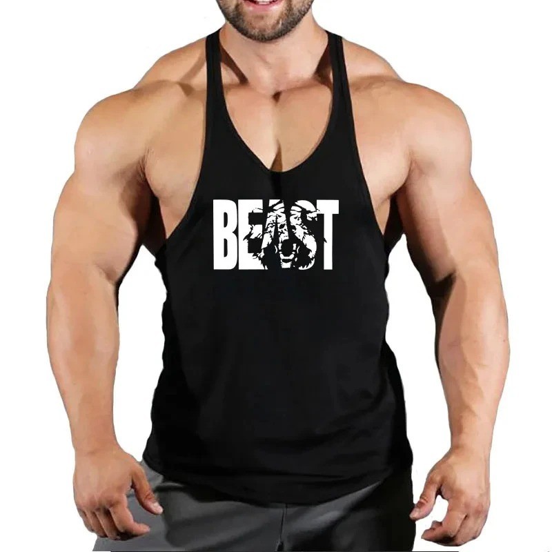 Mens Gym Tank Top Muscle Shirt Sleeveless T Shirt Workout Fitness Training Tee gallery