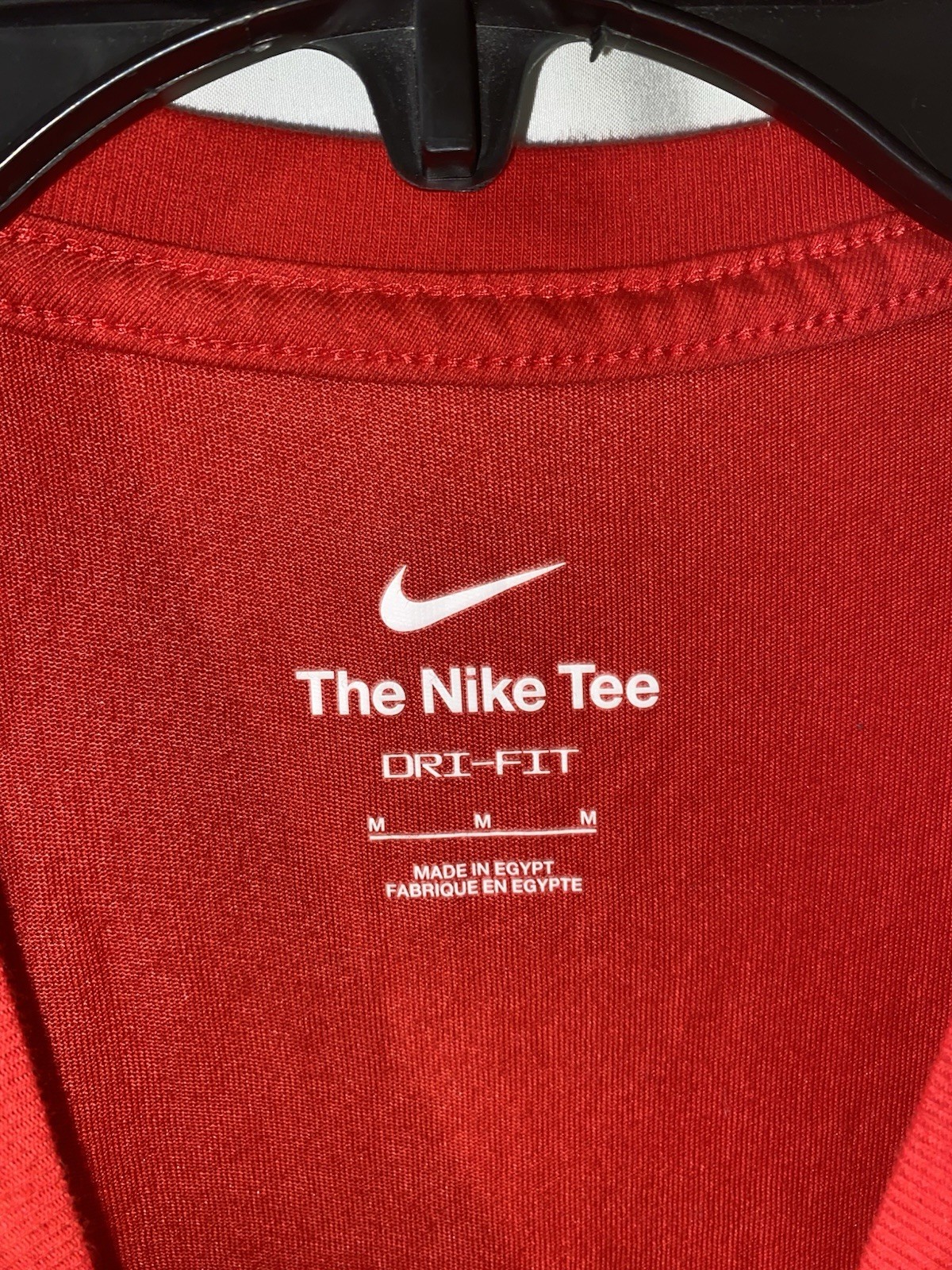 NIKE Dri-Fit Training Heavy Weights Light Hearts T Shirt Mens Medium Red gallery