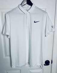 Nike Roger Federer RF 2016 Wimbledon Tennis Polo Shirt Large Rafa Nadal Alcaraz