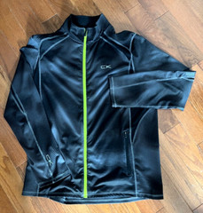 Men’s Gray /Black CALVIN KLEIN Performance Zip-up Activewear Jacket Sz LG – B12