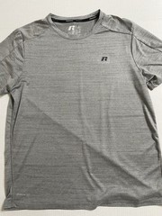 Russell Men’s Active T-Shirt Dri Power 360 Breathable Gray L (42-44)