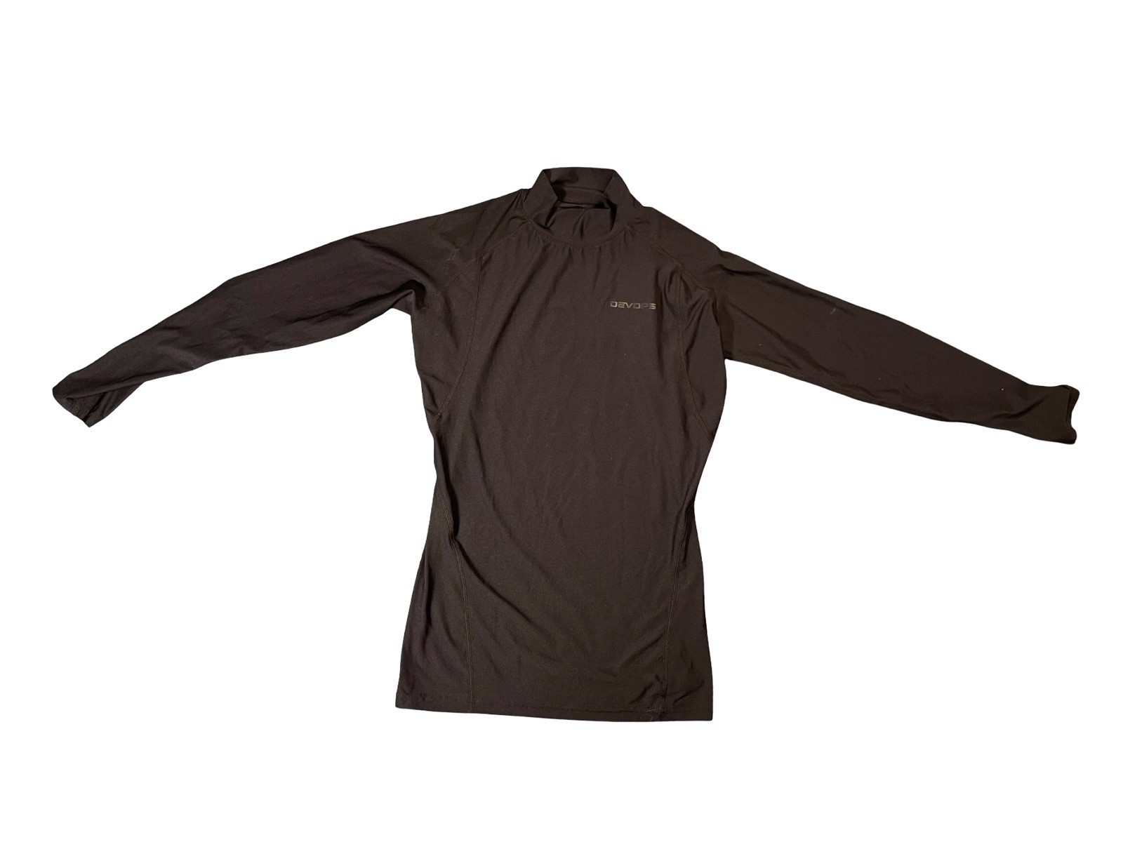 Devops Black Compression Long Sleeve Shirt Size Small Workout gallery
