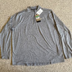 Nike Dri-fit Heather Gray 1/4 Zip. Men’s XL. NWT.
