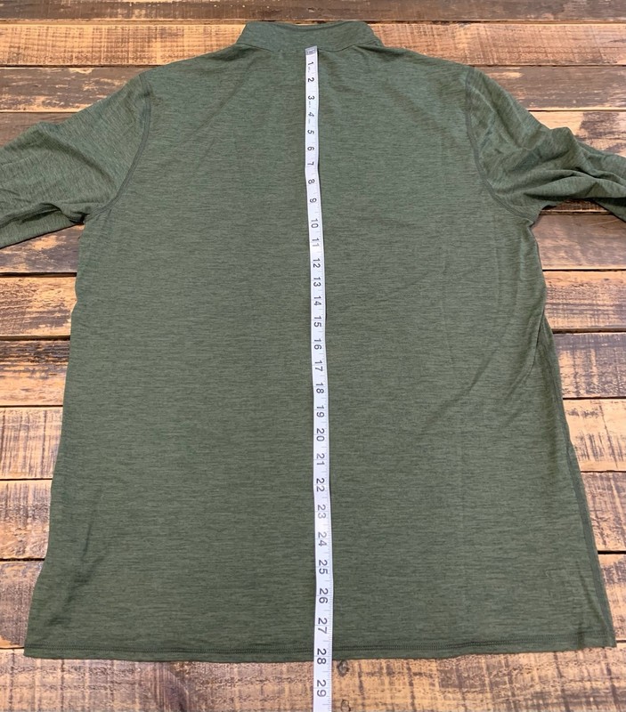 EUC VUORI Mens L Ease Performance 1/2 Zip 2.0 Mock Neck Green Long Sleeve gallery
