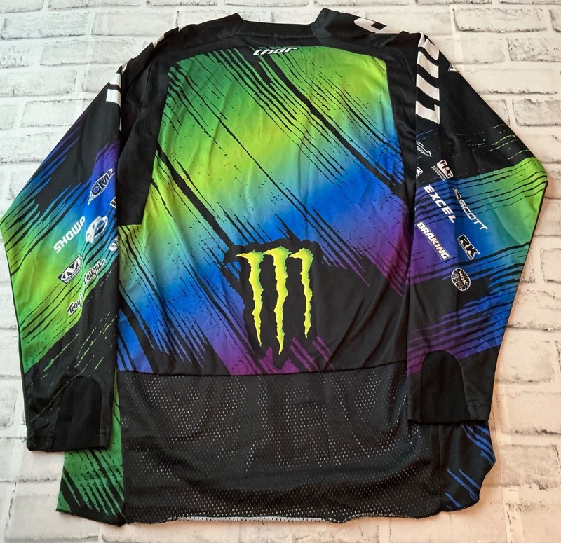 Thor Phase Monster Energy Motocross Pro Circuit Racing Jersey Mens Size S/M gallery