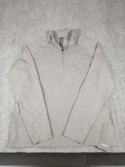 Lululemon Men’s Surge Performance 1/2 Zip Sweat Wicking Gray Pullover Size XXL