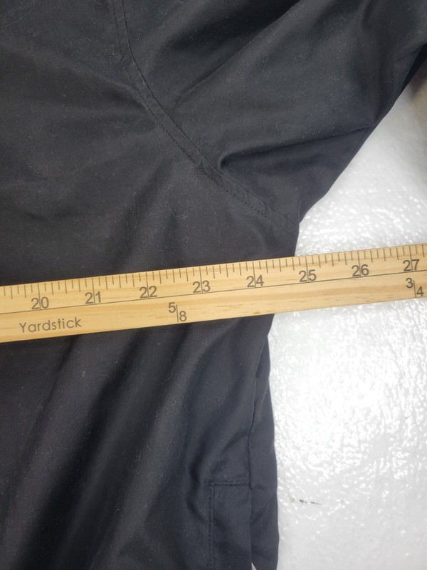 IZOD Golf Black Pullover V-Neck Long Sleeve Lined Wind Shirt Size L gallery