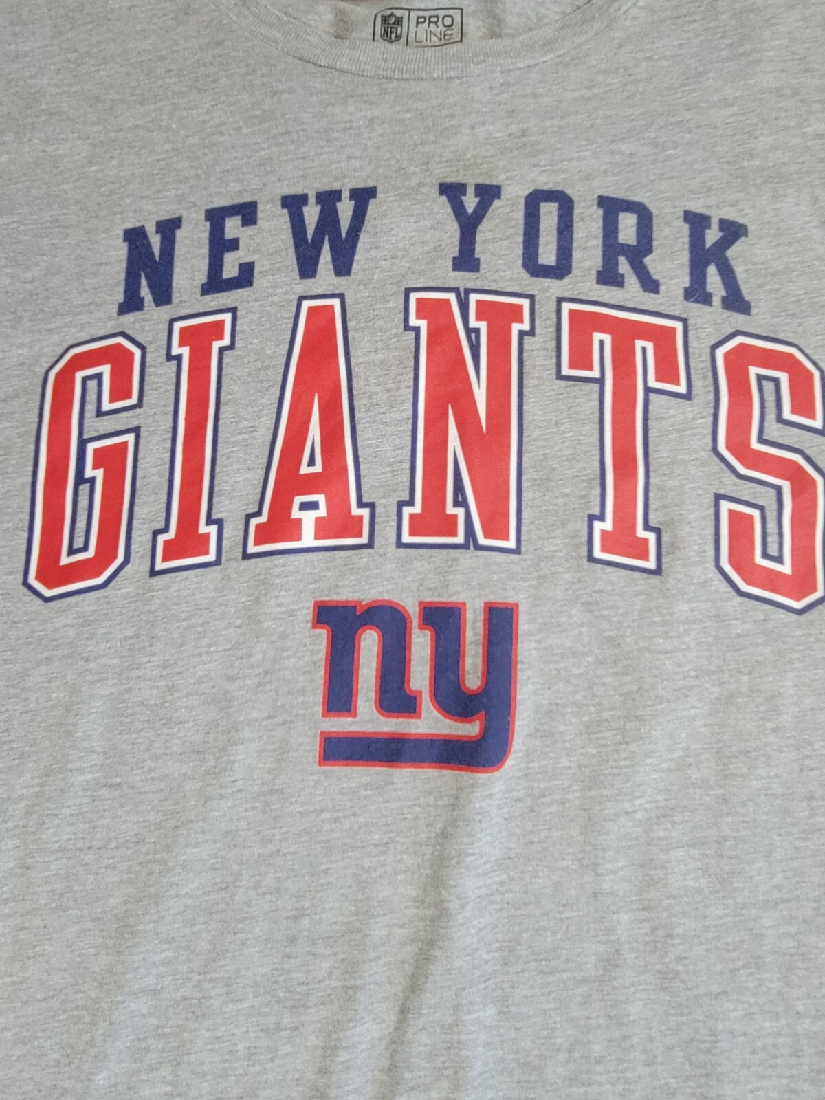 Fanatics NFL Pro Line New York Giants Shirt NY Heather Knit Mens Large Gray gallery