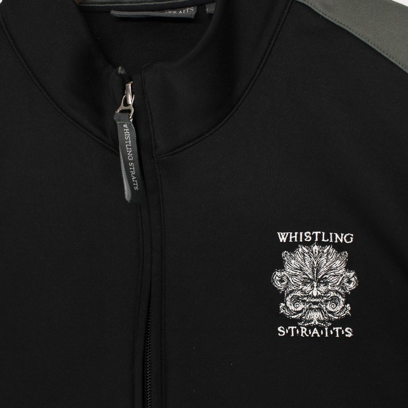 Adidas Whistling Straits Pullover Mens M Black Quarter Zip Golf Long Sleeve gallery