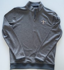 Under Armour Men’s Large New Orleans Saints Quarter Zip Pullover Long Sleeve