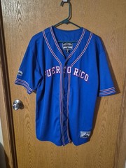 Puerto Rico “Steve & Barry’s” Baseball Jersey Adult MEDIUM