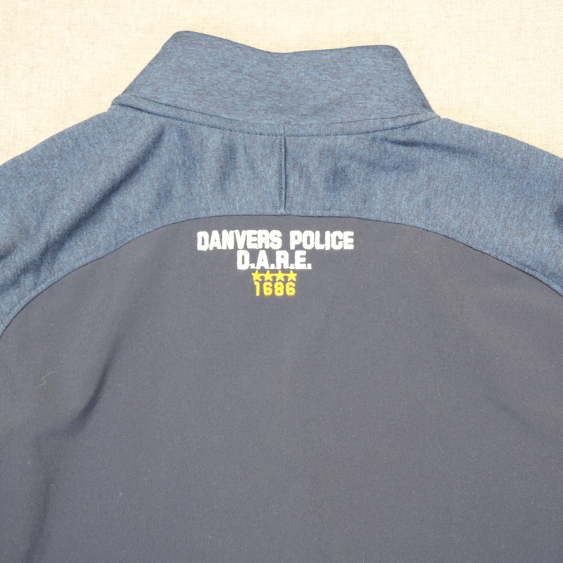Under Armour Sweater Mens Large Blue Qualifier Hybrid 1/4 Zip Coldgear With Logo gallery