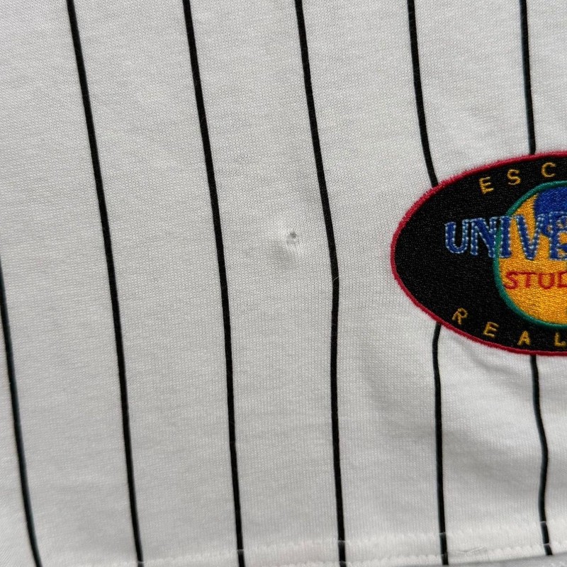 Vintage Universal Studios "Hollywood" Pinstripe Cotton Baseball Jersey Large XL gallery