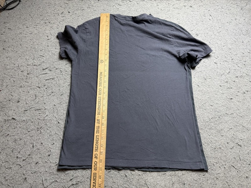 Lot Of 2 AllSaints Shirt Mens Medium Gray Short Sleeve Ramskull Logo Slim Fit gallery