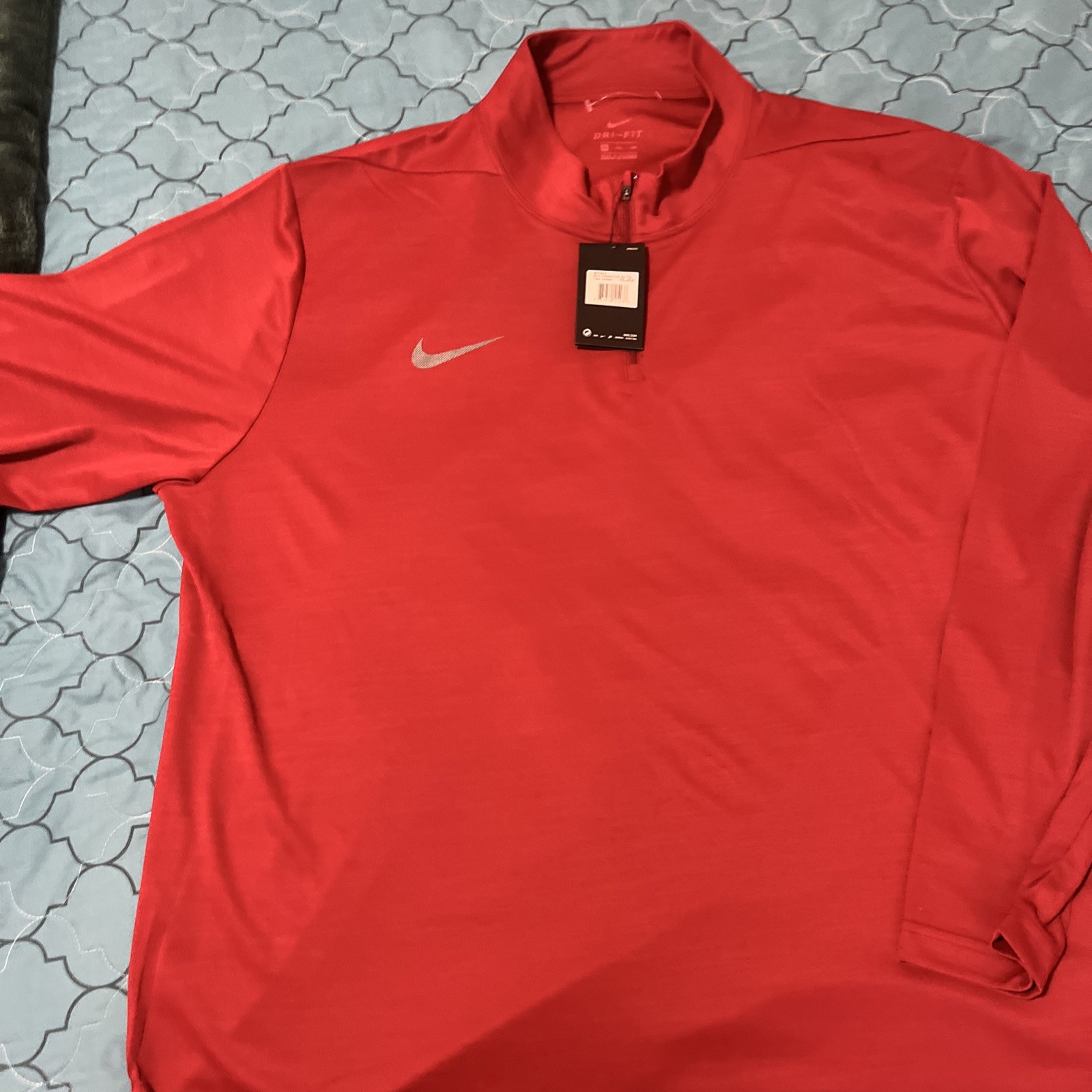 Nike Breathe Intensity 1/4 Zip Men’s Top Size 4XL Team Crimson Red Pullover NWT gallery