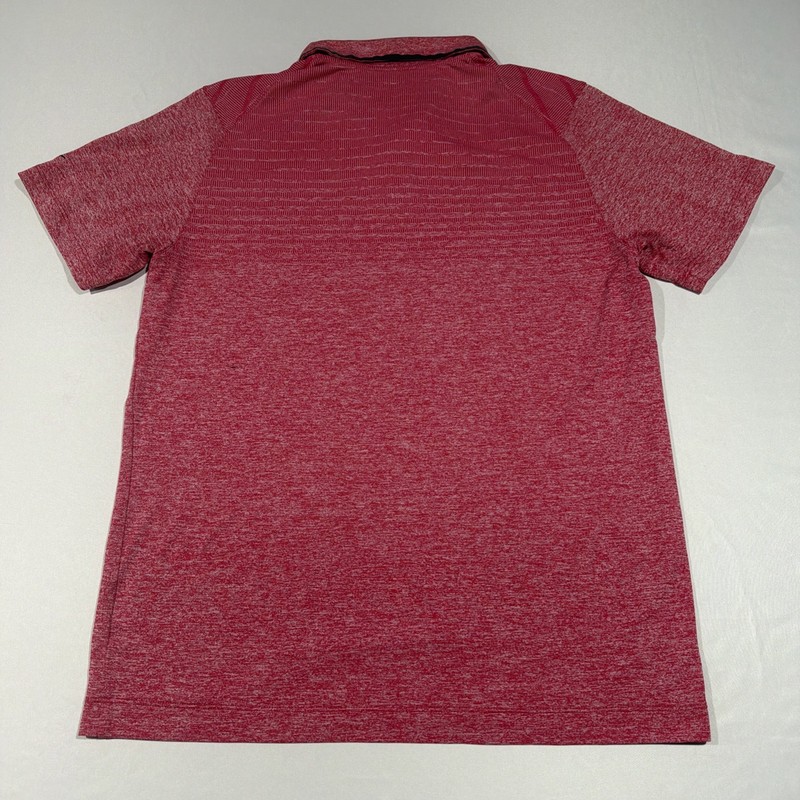Nike Golf Dri-FIT Tour Performance Mens M Polo Shirt Heather Pink Hidden Buttons gallery