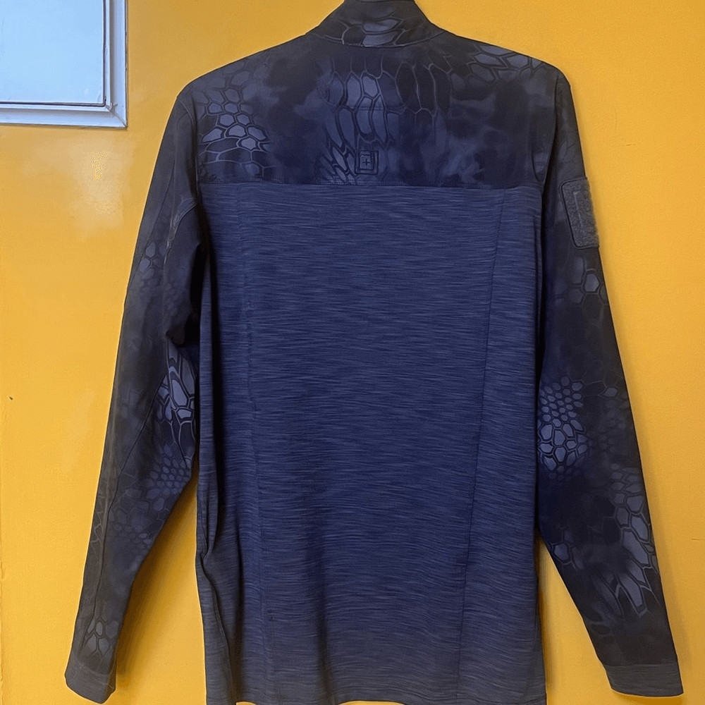 511 Tactical Gray Black Zip Neck Pull On Sz S Long Sleeve Top Jacket Workwear