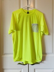 NWT Lululemon Water Repellent Hiking Short Sleeve Shirt Men’s S Yellow Highlight