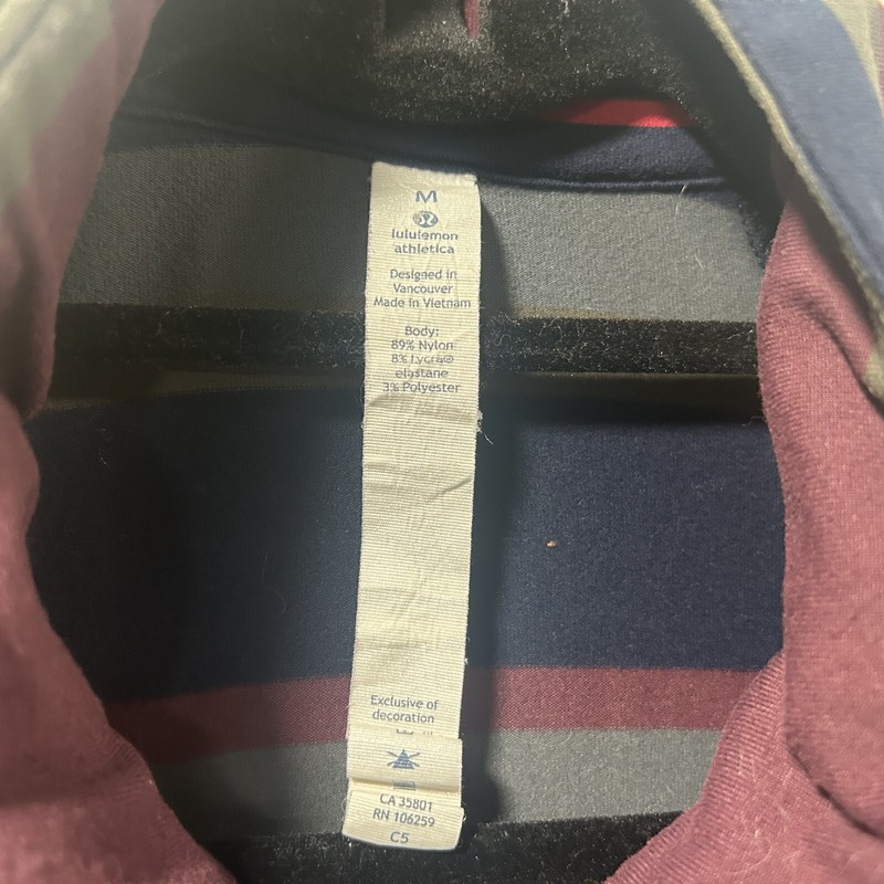 LULULEMON Pullover 1/4 Zip Mens Multi Color Size M gallery