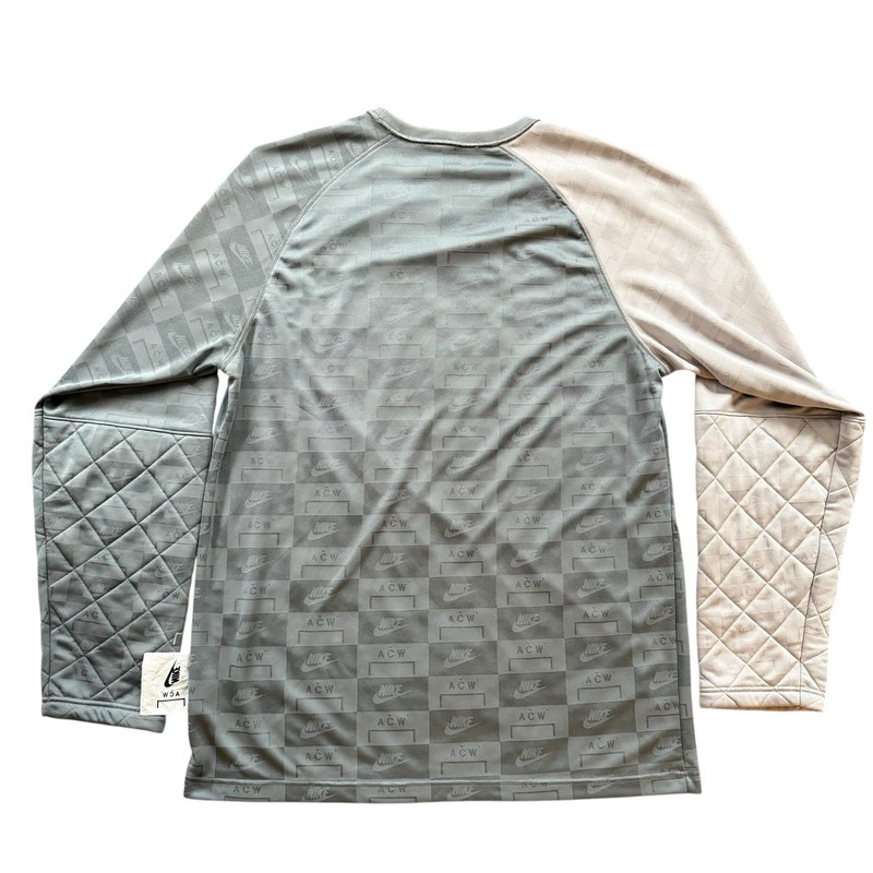 A-Cold-Wall* × Nike ACW Monogram Quilted LS Top Vapour Grey Medium FW18 Grail gallery