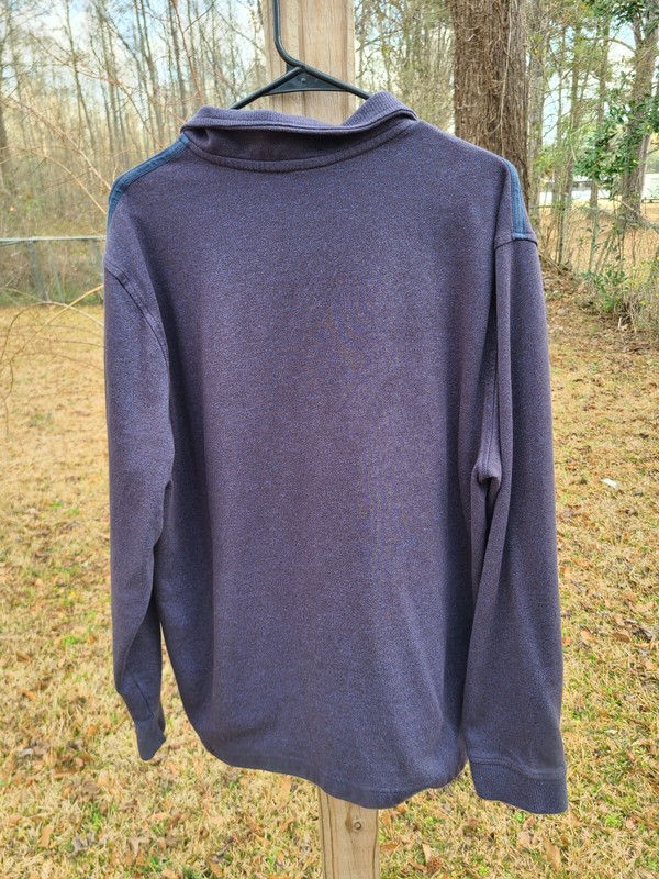 Van Heusen flex zip collar top size large gallery
