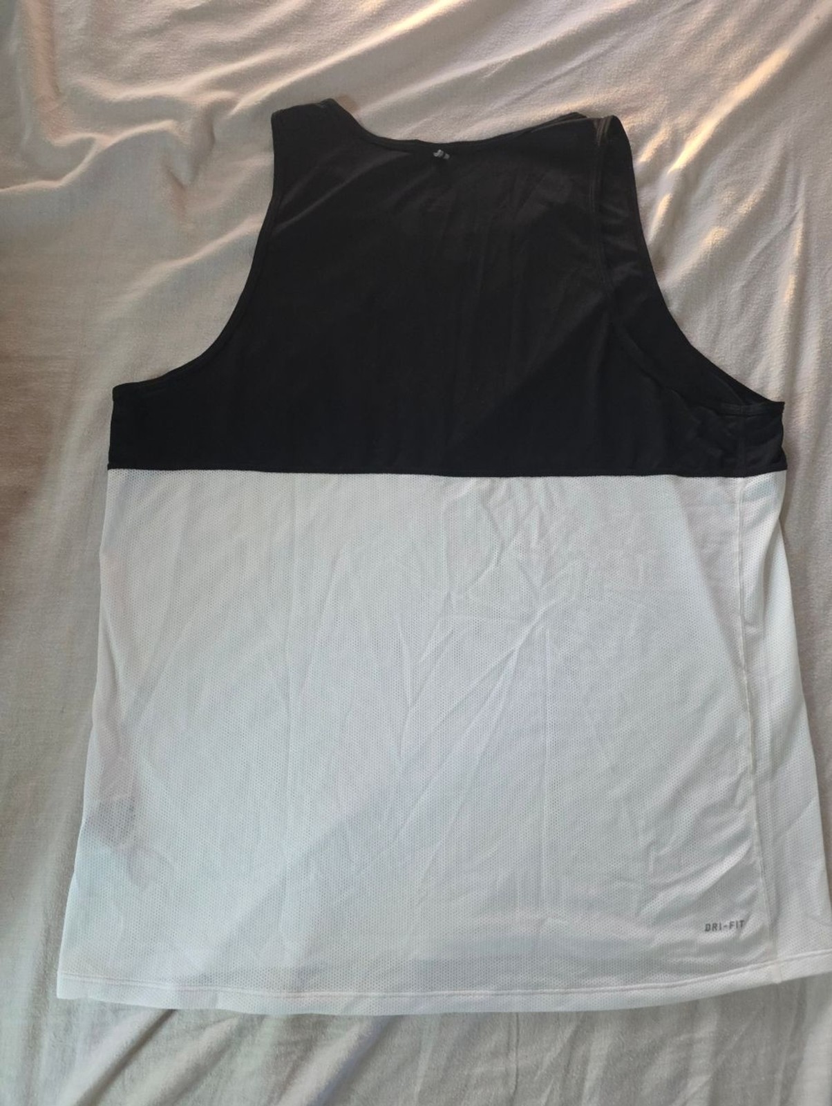 Men's Nike Racer Singlet Tank White Black XL NWOT gallery