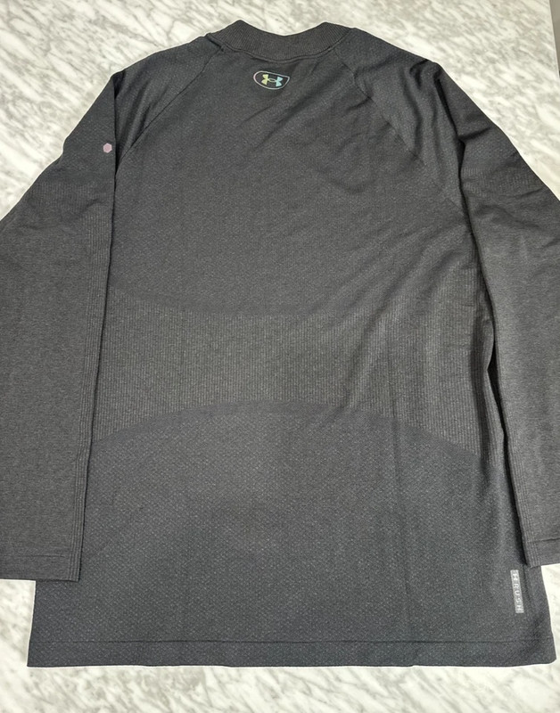 Under Armour ColdGear Rush Seamless Mock Top 1379283-001 Black Men’s Size S $100 gallery