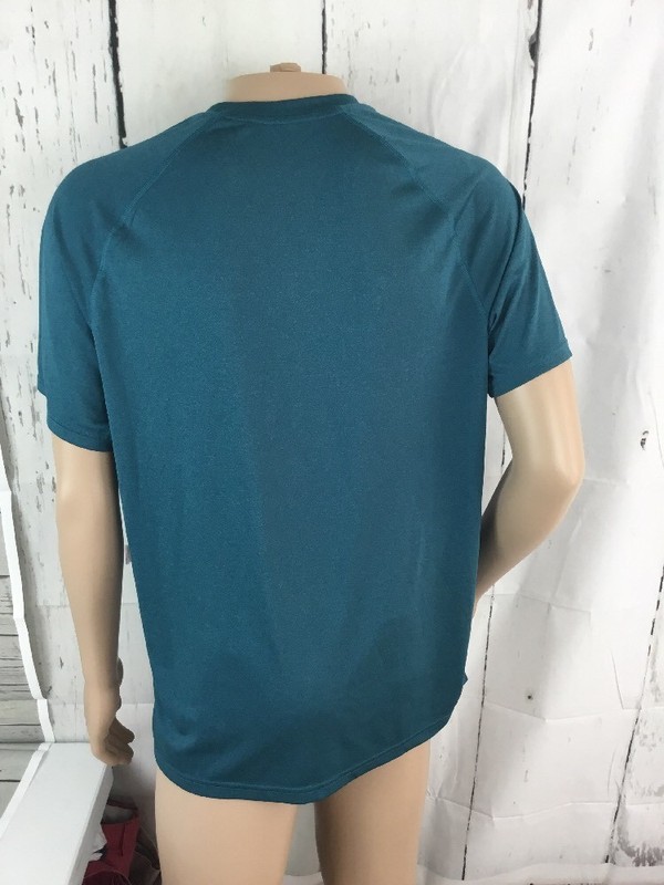 Champion Tee Shirt Men L Athletic Performance Running Short Sleeve Heather Green gallery